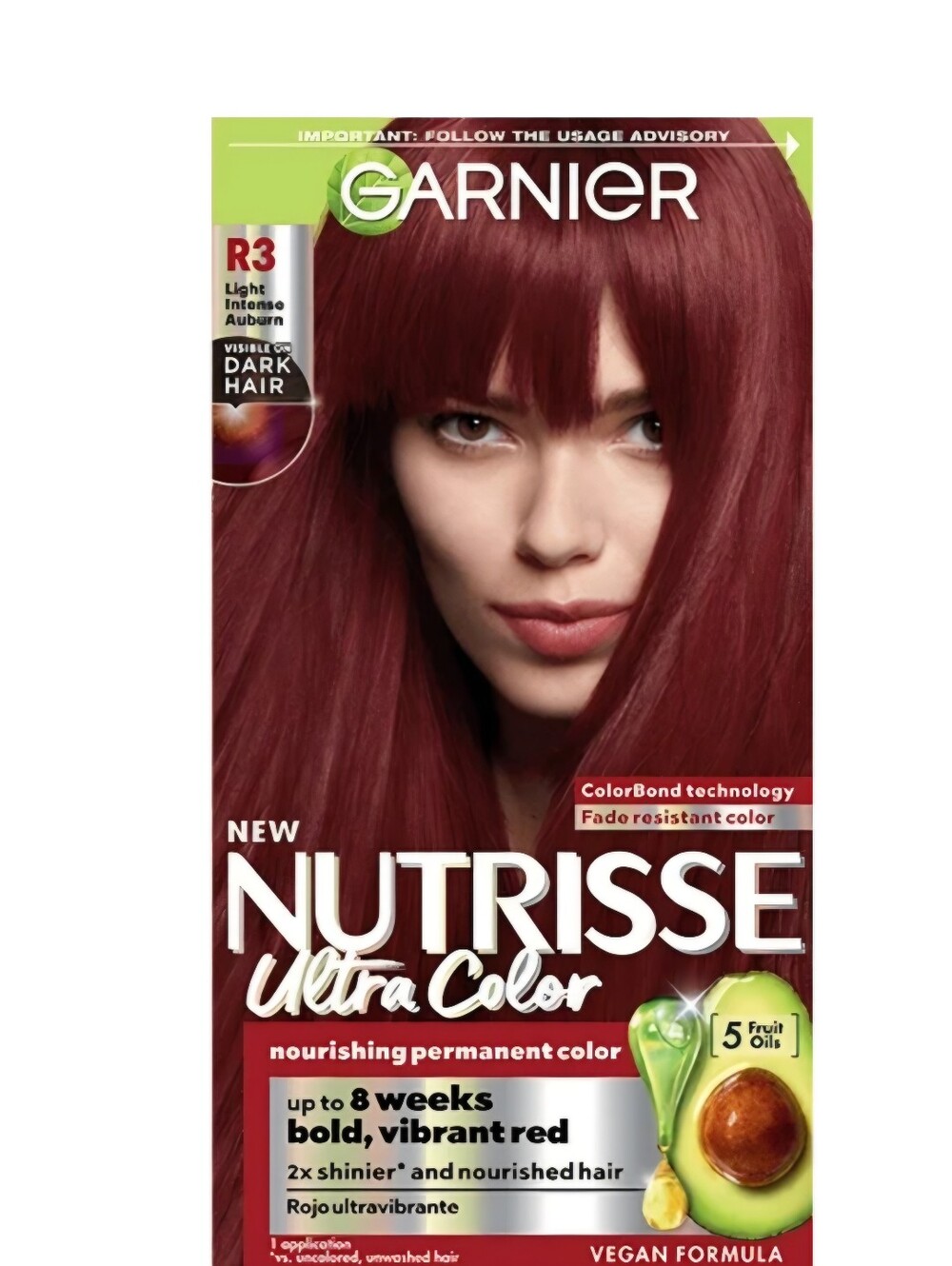 Garnier Nutrients Ultra Color R3  Light Intense Auburn BNIB